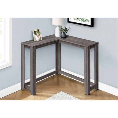 Contemporary Accent Table In Grey - Ideal For Hallway, Bedroom, Entry With Space Modern Solid Panel Console Ample Storage