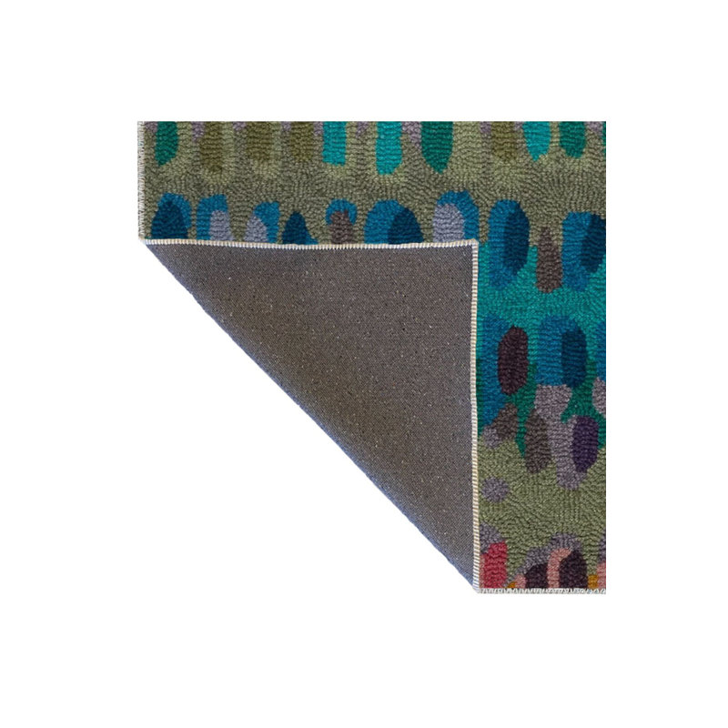 Tapis multicolore à motifs abstraits créatifs lavables à la machine, Rectangle 3 pi 3 po x 4 pi 11 po