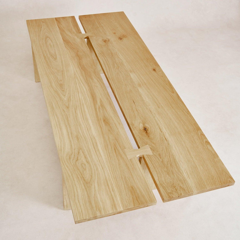 Kyoto Coffee Table, Natural, 13" H x 50" L x 21" W