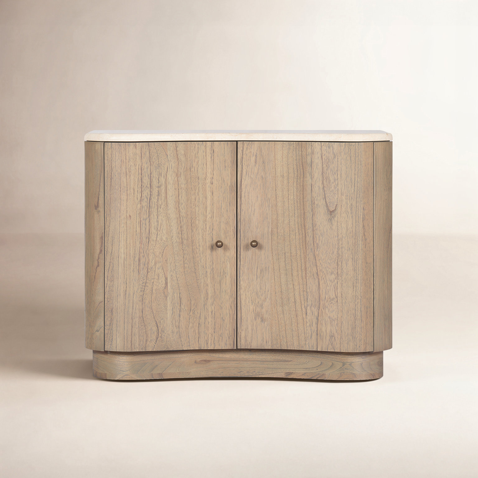 2-Door Nightstand, Sandy Mindi Veneer
