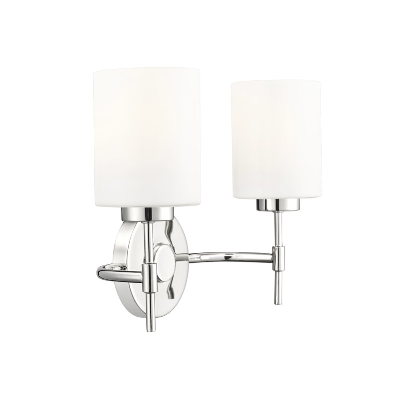 Meuble-lavabo 2 lumières 15,5 po Holleran , Nickel poli