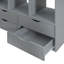 Loft Bed With Large Shelves, Writing Desk And LED Light-1316405233-1316405238