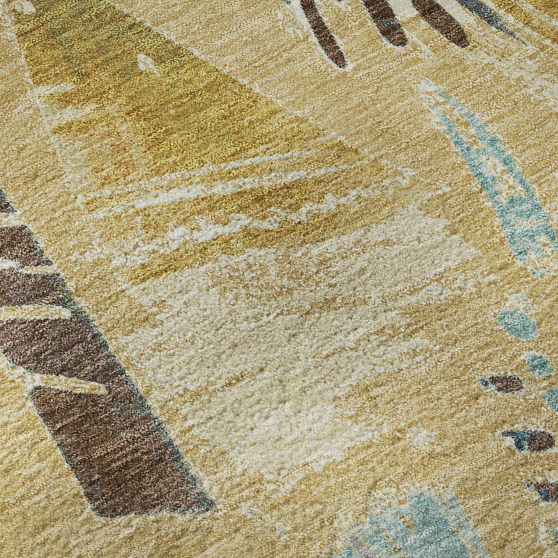 Premium Machine Washable Harjo AMF1573 Modern Rug, Rectangle 10' x 14'