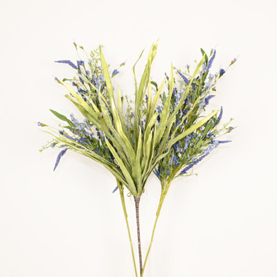 36" Artificial Berry Yucca Leaves Lavender Floral Arrangement For Vase Filler, Farmhouse Greenery Foliage Branch Long Stem Flower Bulk Bouquet For Wedding Party Home Office Table Centerpiece Shelf Decorations