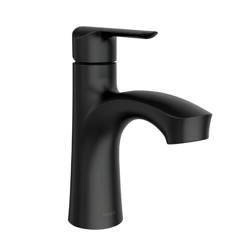 Robinet pour salle de bain à poignée simple Findlay, Noir mat