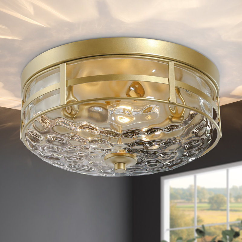 Plafonnier encastré 3 lumières 12,5 po Vauxhall, Or