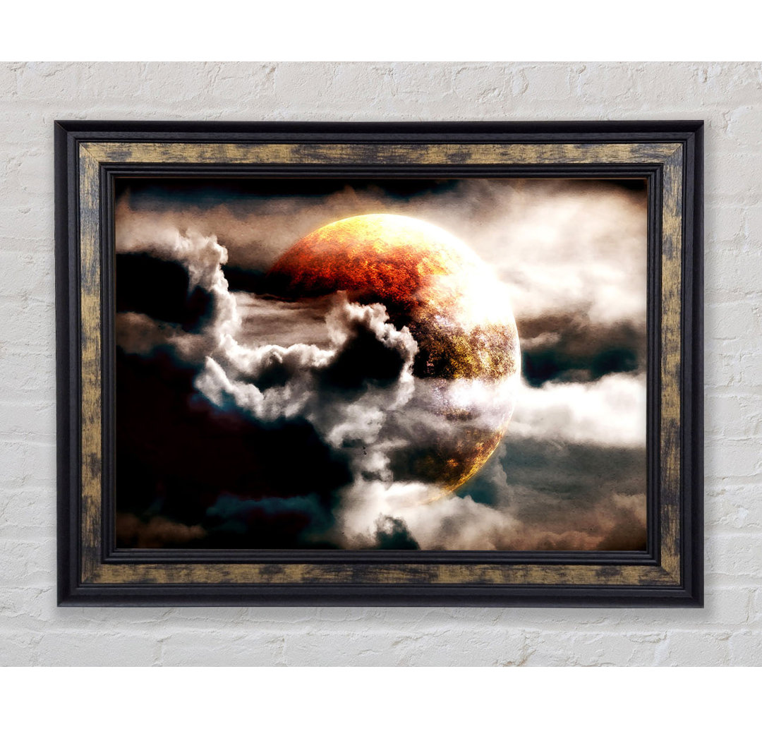 Planet In The Clouds - Einzelner Bilderrahmen Kunstdrucke