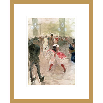«At the Elysee Montmartre» par Henri de Toulouse-Lautrec, impression giclée encadrée