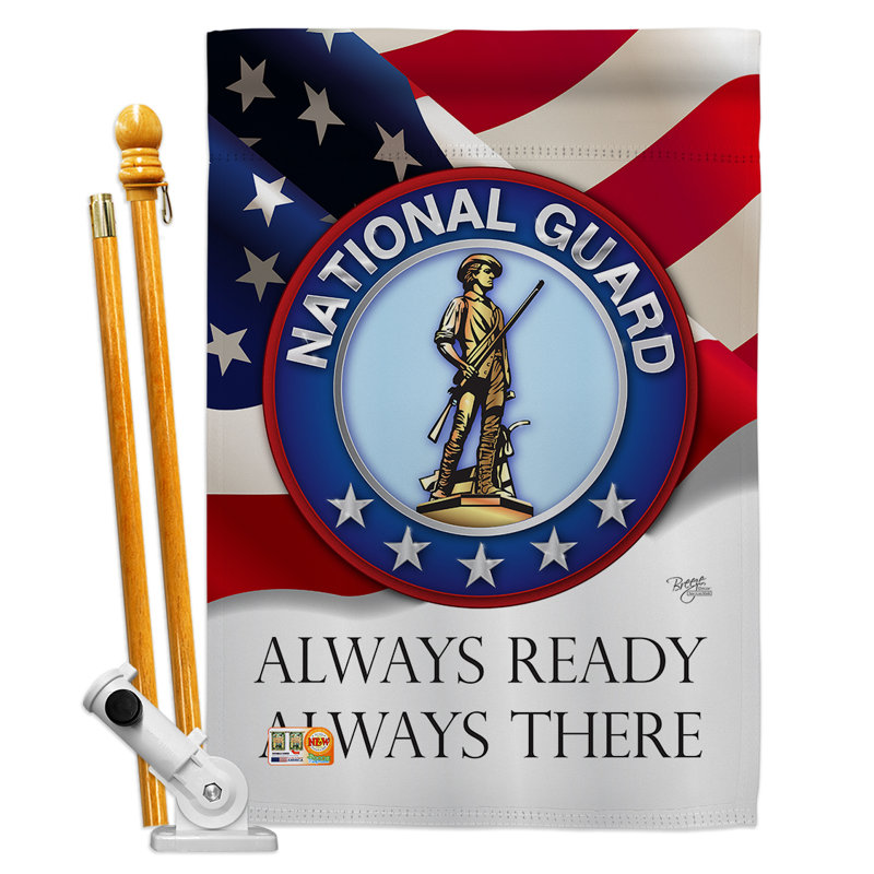 Double Sided 40'' H x 28'' W Polyester Flag Set
