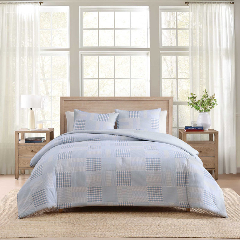 Ensemble d'édredon Tommy Hilfiger Hamptons, 3, Édredon très grand + 2 taies décoratives très 