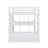 Jeneya Full Size Loft Bed with Large Shelves, Writing Desk and LED Light-426831510