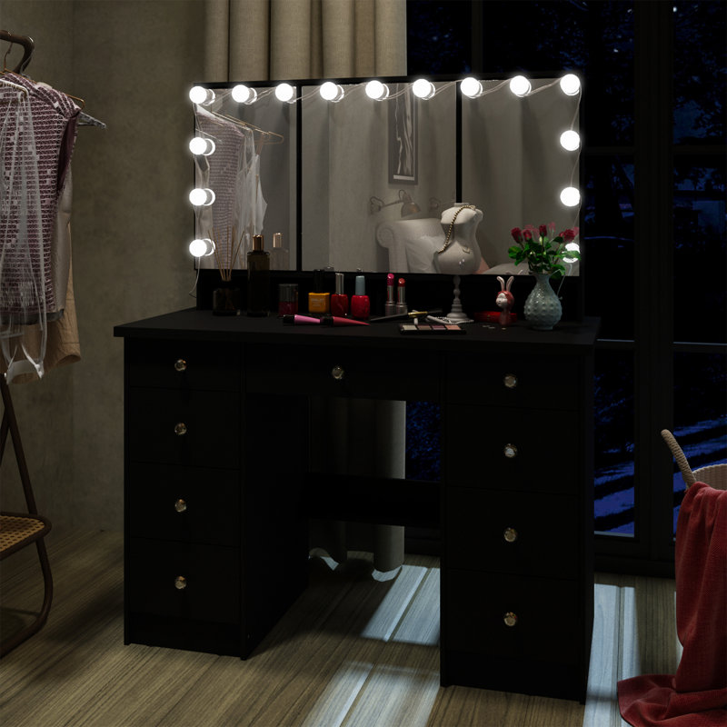 Coiffeuse Borgar, Noir