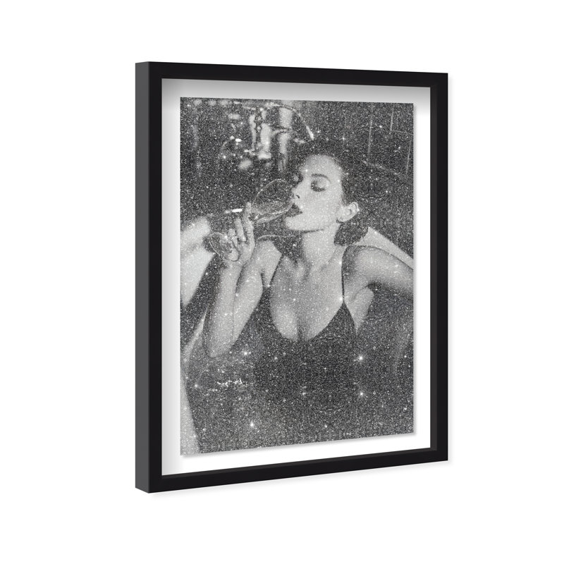 Darkened Glow Print by Oliver Gal, 31.5"H x 46.5"W, Black Shadowbox