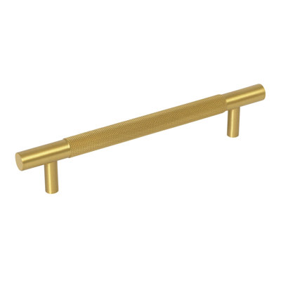 Knurled Satin Brass "Texture No. 3" Appliance Handle 18 In.