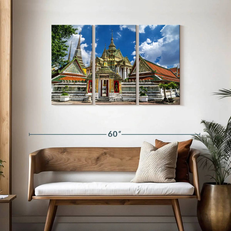 Wat Pho Temple, 28" H x 45" W