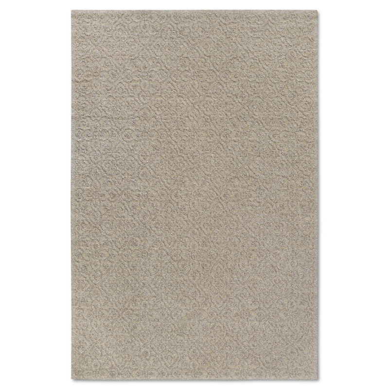 Damask Collection 1883 Machine Woven Area Rug, Beige, Rectangle 200 x 290cm