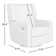 Mandie 37.4" Wide Swivel Rocking Manual Recliner in Faux Leather