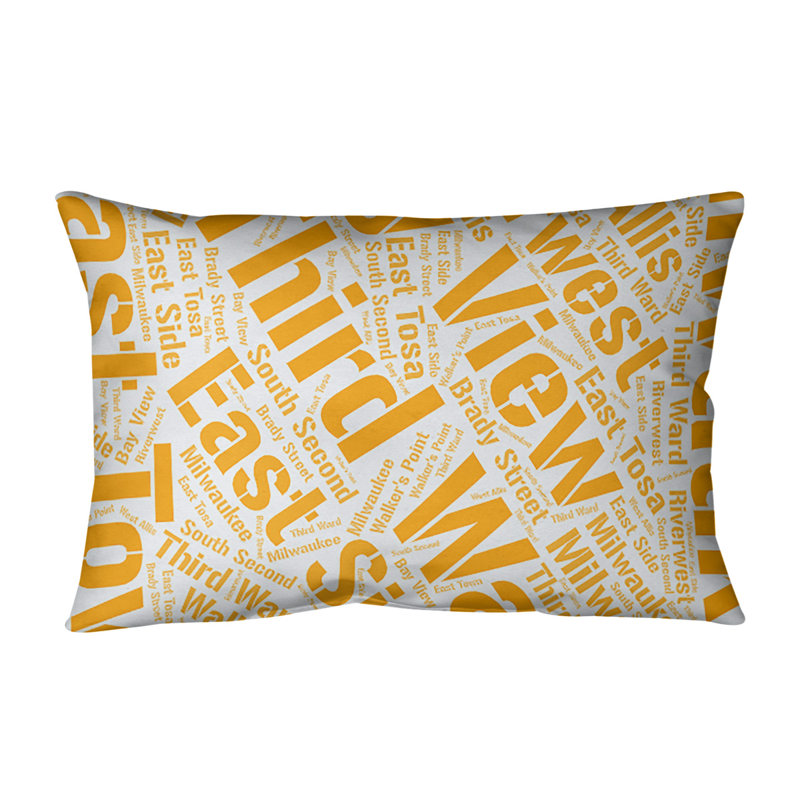 Coussin lombaire intérieur/extérieur milwaukee, Non, Orange