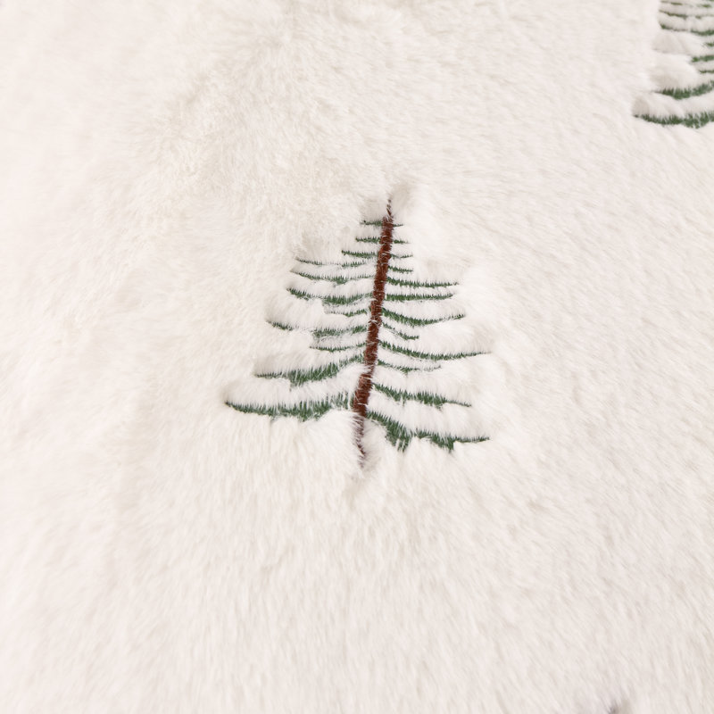 Winter Pines Abstract Knitted Blanket