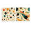 Colegrove - Ensemble de 2 verres muraux abstraits géométriques en acrylique-103930021