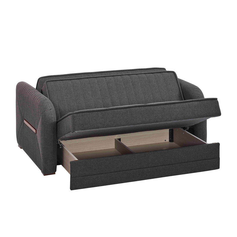Causeuse convertible rembourrée avec rangement
