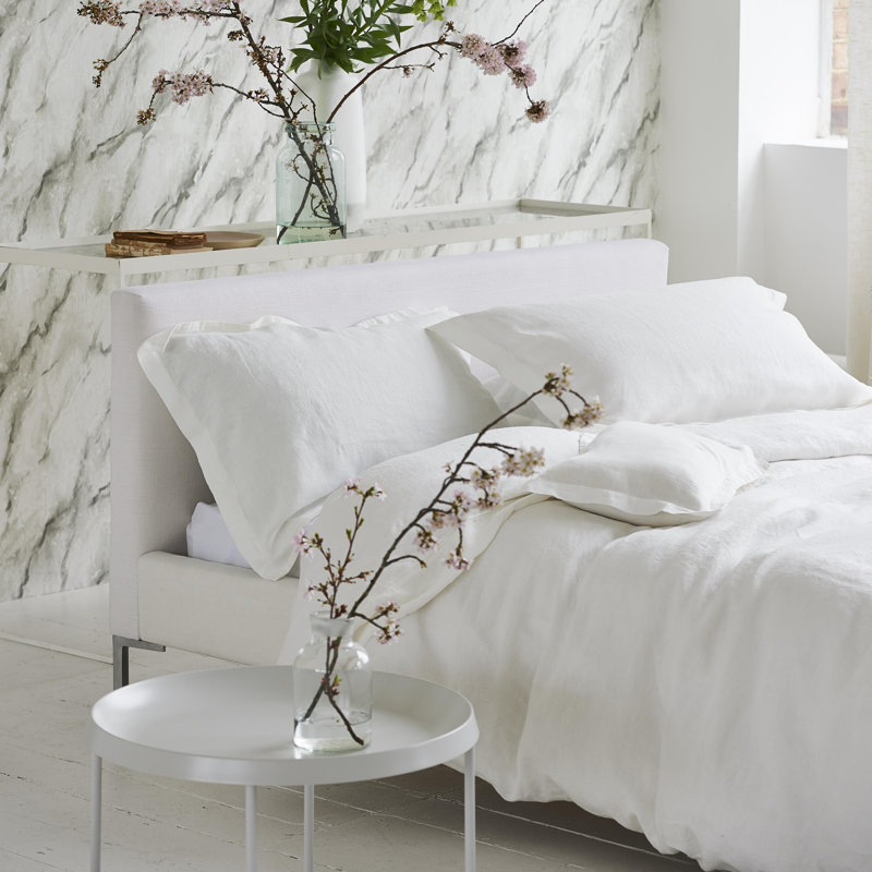 Biella Alabaster Duvet Cover , King Duvet Cover