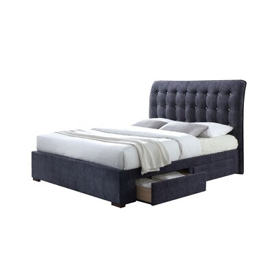 Aelfred Tufted Low Profile Storage Sleigh Bed -  Red Barrel StudioÂ®, B4A020F75A7D40CE98CFB0E05CCC49A7