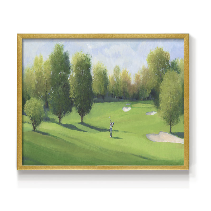 Fairway Shot I -Framed Print - Restickable