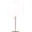 Lampe de table haute 19 po en métal avec abat-jour blanc