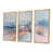 Toile avec cadre flottant or