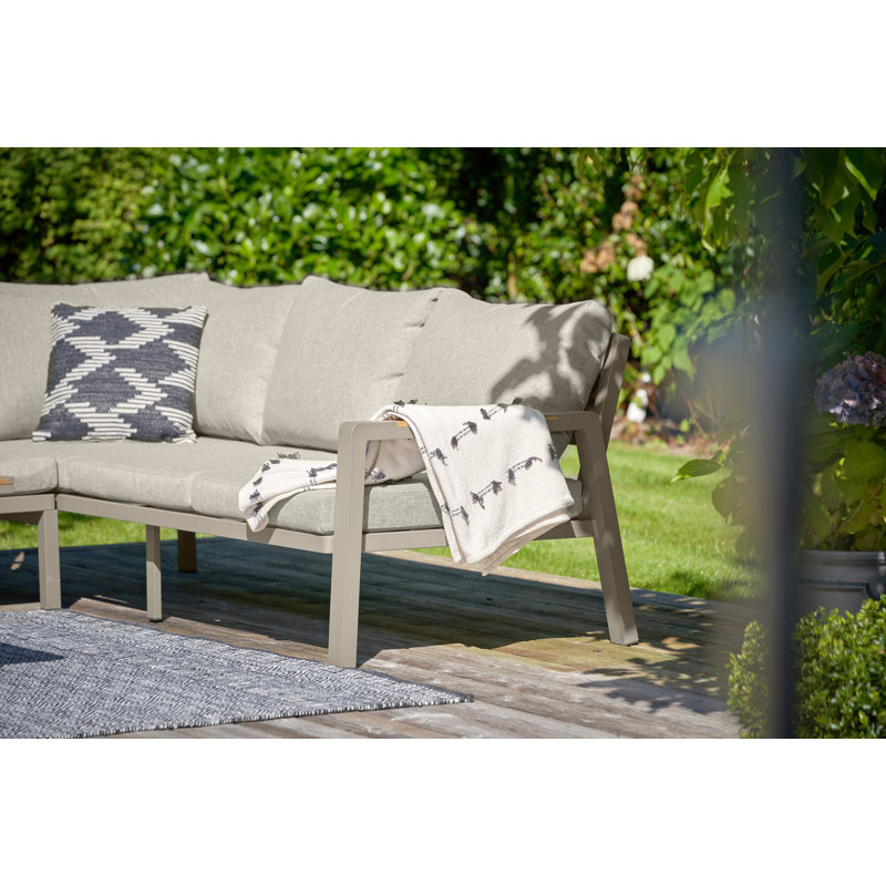 Bima Metal 6 - Person Seating Group with Cushions, Beige