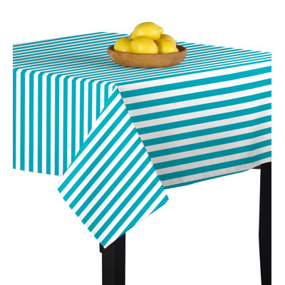 Caius Turquoise Small Stripes Tablecloth