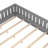 Queen Size Kids Floor Bed With Fence And Built-in Bookshelf,Queen Size Montessori Floor Bed With Slats And Safety Guardrail,Easy Assemble Montessori Beds for Kids,Gray-757108464