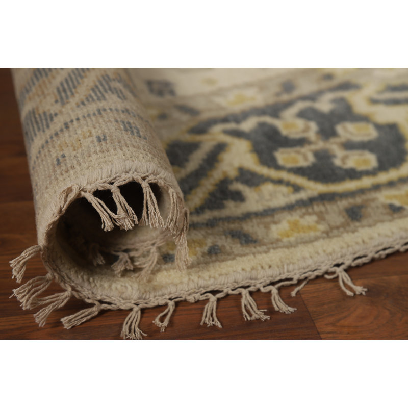 Handmade Wool Oushak Indian Round Rug 6x6