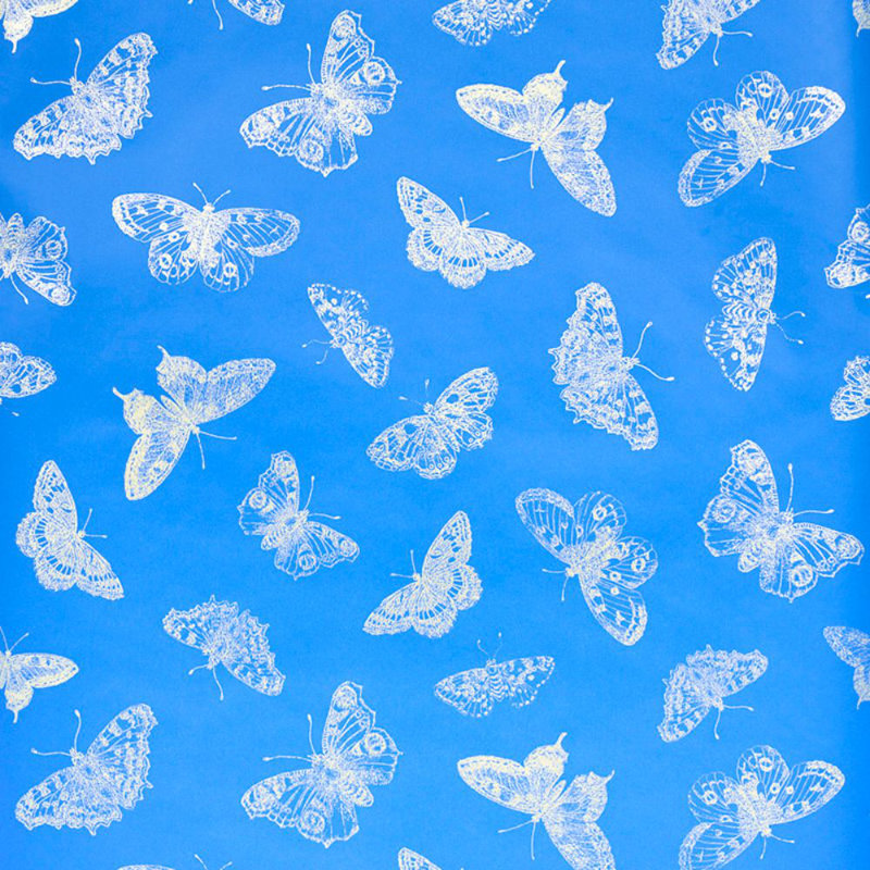 Burnell Butterfly Wallpaper, Blue