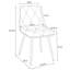 Fishersville 47cm H Tufted Velvet Upholstered Upholstered Back Side Chair in Gray