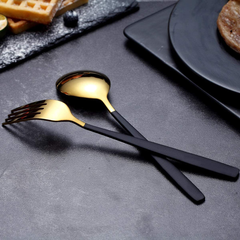 Everly Quinn Junies Stainless Steel Flatware Set - Service for 4