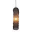 Luminaire suspendu 1 lumière noir satiné avec panier à chaîne-1882096093