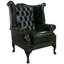 High Back Chesterfield Upholstered Wingback Chair-654785833
