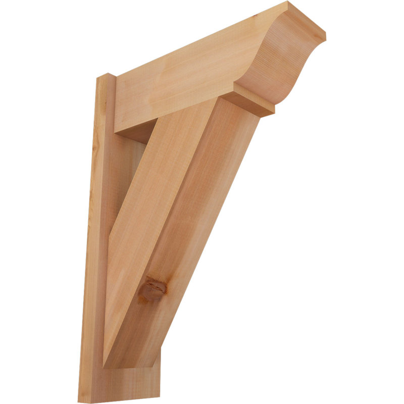Persienne traditionnelle en bois rustique, P 20 po x H 28 po, Cèdre rouge occidental l 7 1/2 po (lisse)