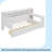 Wooden Full Size Daybed With Storage Shelves, Multi-Functional Bed With Two Storage Drawers And Study Desk, Antique White-110702348-110702349