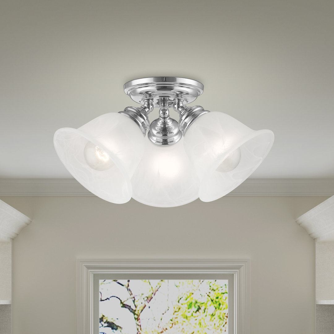 Becky Glass Flush Mount Lark Manor™ Fixture 
