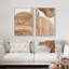 «Organic Abstracts Beige Abstracts with Modern Flair», art mural moderne, œuvre d'art, nature nordique, 2 pièces-98110031-98110033