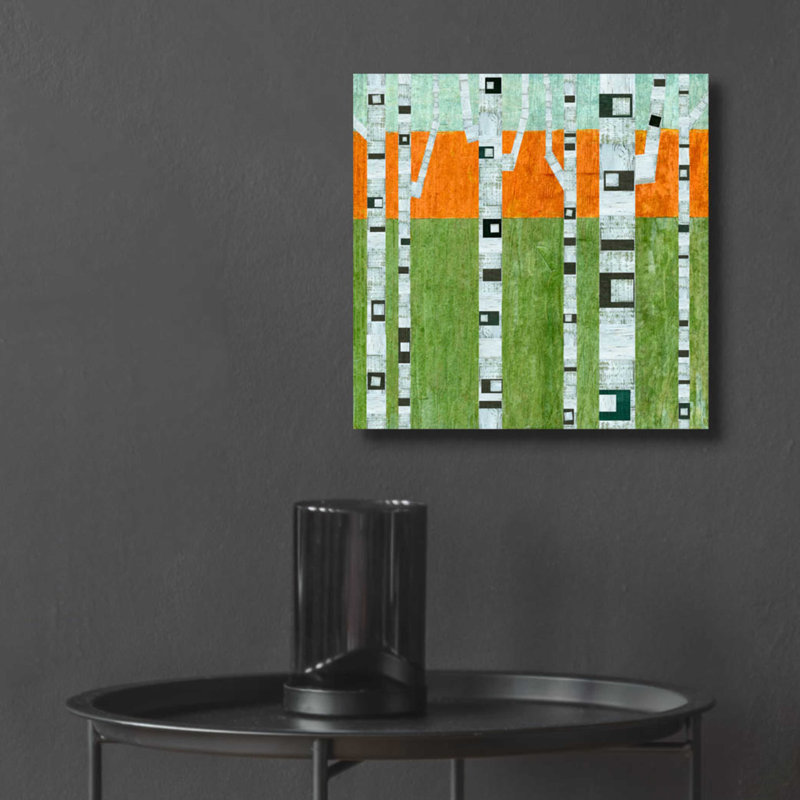 " Spring Birches " by Michelle Calkins, 12" H x 12" W