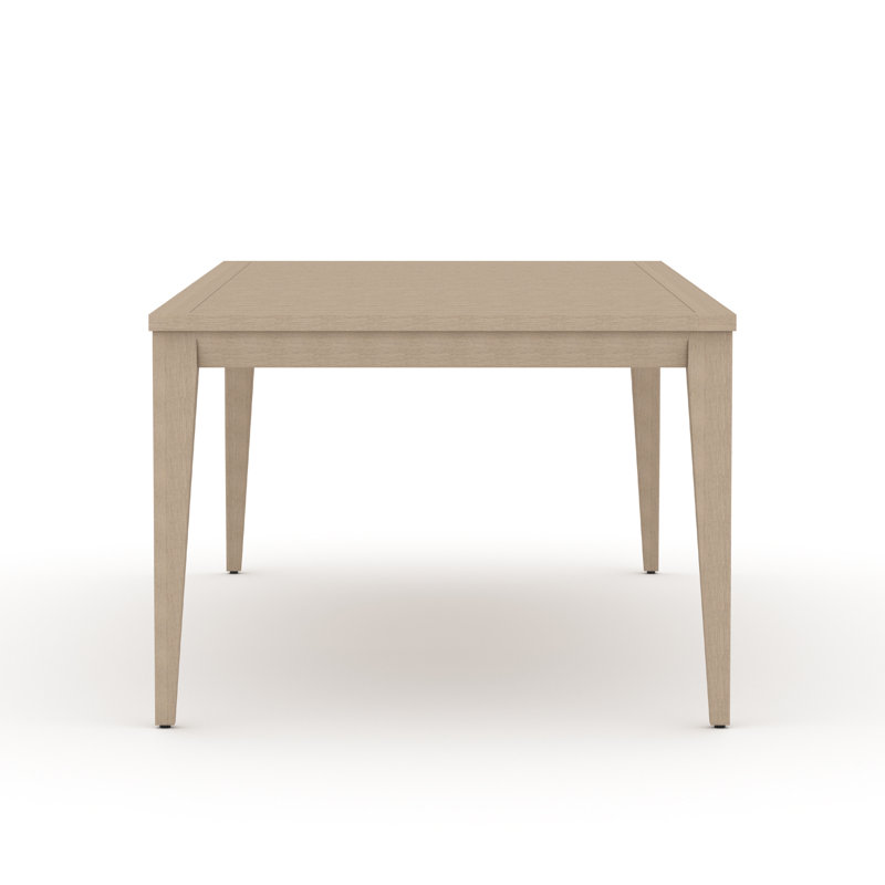 Sherwood Outdoor Teak Dining Table, Washed Brown