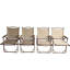 Chaise pliante et portable 4 chaises - Structure en aluminium avec pour la pêche, le patio, la plage, la cour, le pique-nique, l'utilisation