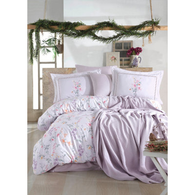Cotton Floral Duvet Cover Set