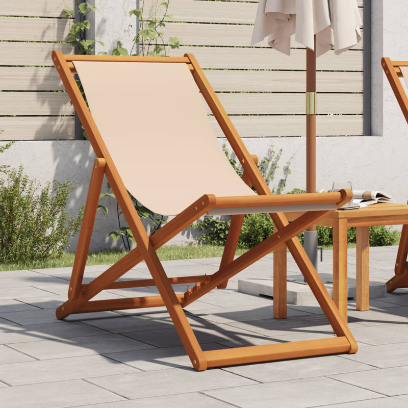 21-2 Polyester/Polyester Blend Camping / Beach Folding Chair Folding Chair, Beige