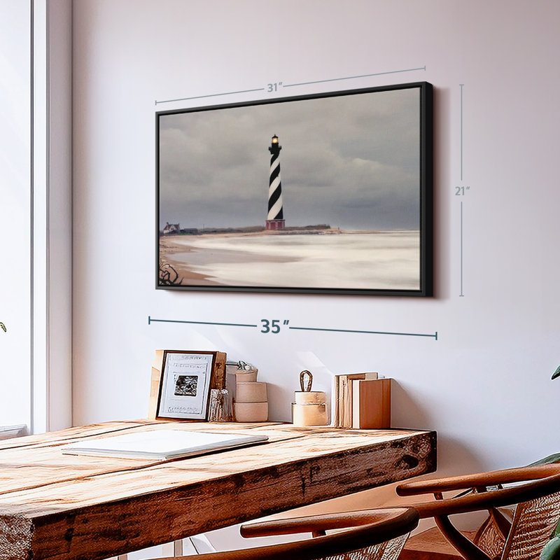 Impression sur toile Stormy Cape Hatteras, H 21 po x l 31 po