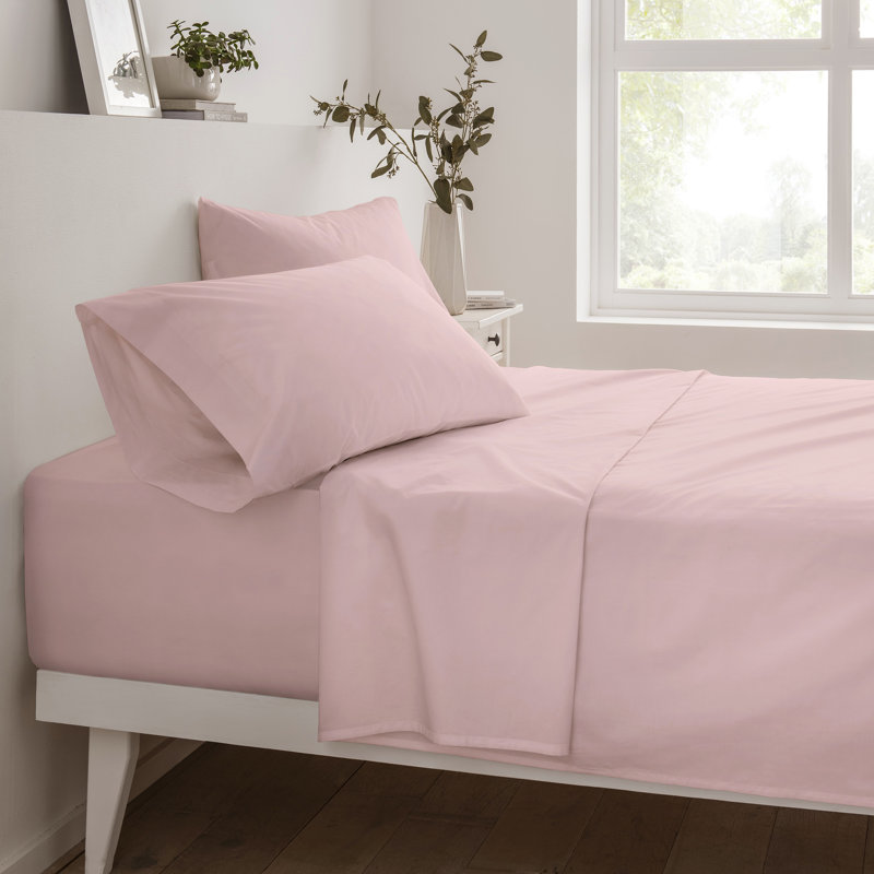  Ensemble de draps 100% coton biologique, Très grand, Naturel